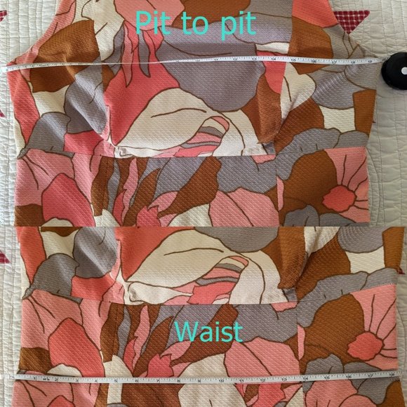 Boden (UK) retro 60s flower print dress with great pockets, size L - Picture 2 of 3